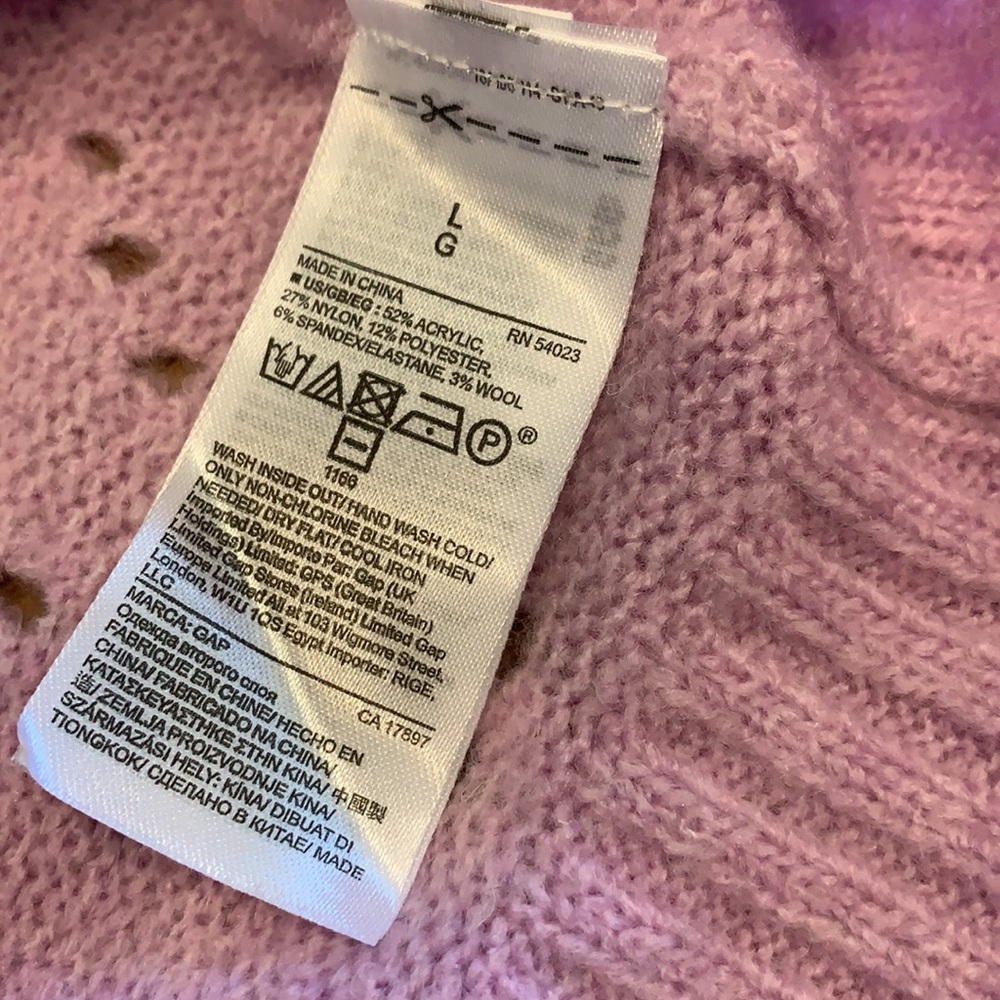 Gap Pointelle Crew Neck Sweater - Picture 7 of 8